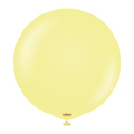 Balony lateksowe Kalisan Macaron Yellow, żółty, 45 cm, 25 szt.