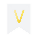 DIY Banner 16x12 cm - Buchstabe V