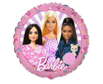 Runder Folienballon, 46 cm, 18", Barbie