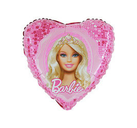 Foil balloon heart Barbie 46 cm
