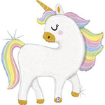 Balon Foliowy - Jednorożec Pastelowy Holo, 122cm Grabo